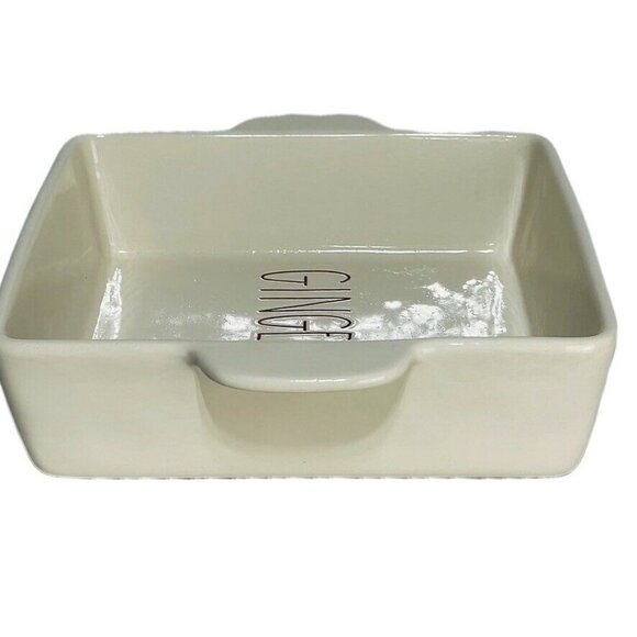 Rae Dunn Artisan Collection Ceramic "Gingerbread" Baking Dish - Picture 3 of 6